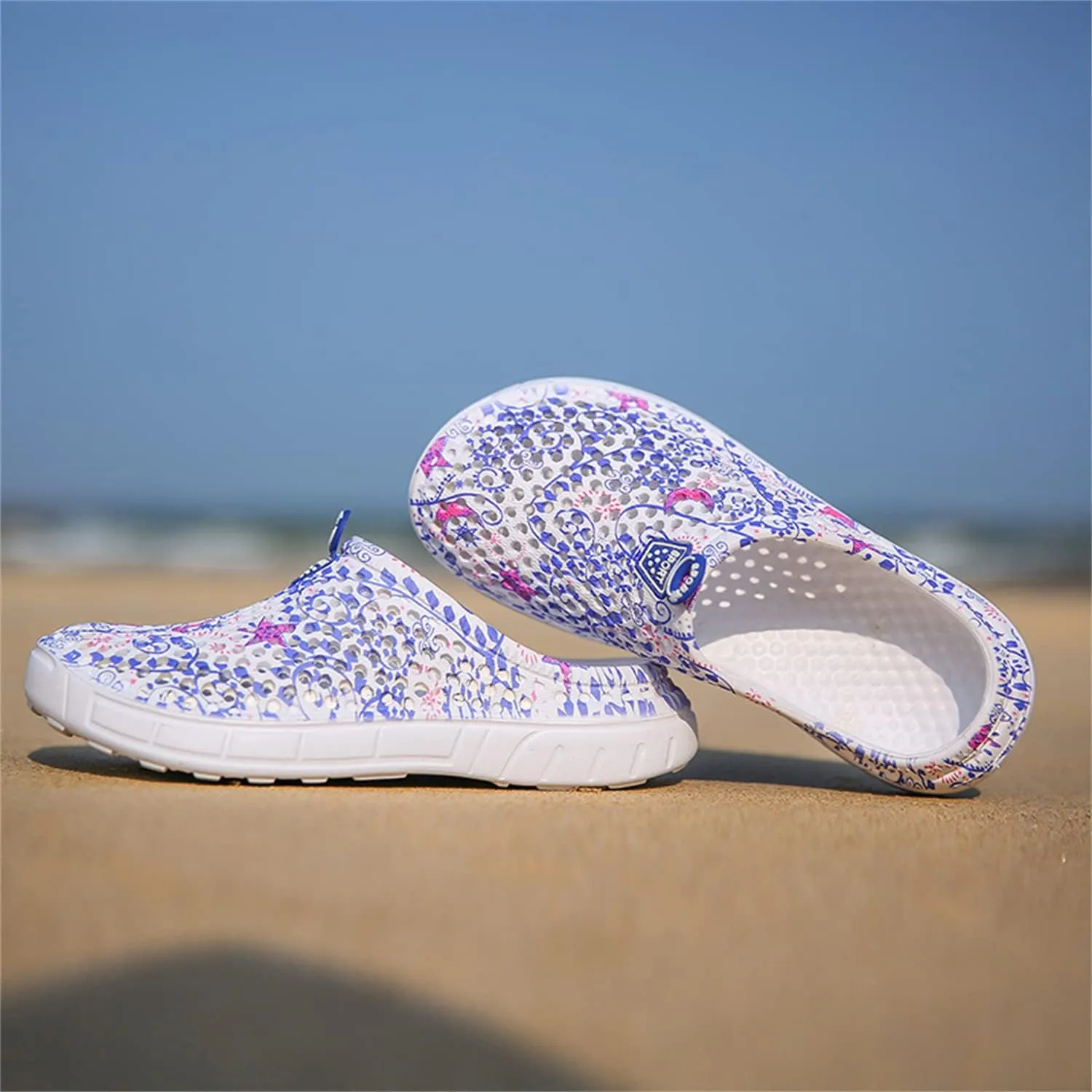 MDPCX Women's Garden Clogs Breathable Shoes Bathing Shoes Beach Shoes Water Shoes Footwear Slippers Walking Shoes Home Travel Shoes