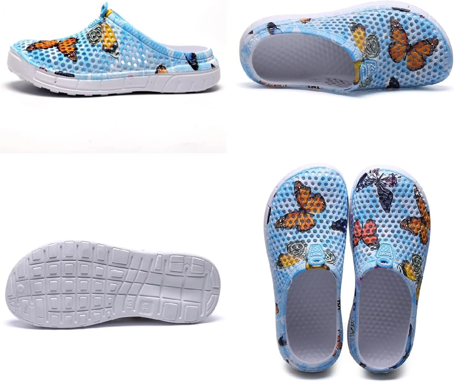 MDPCX Women's Garden Clogs Breathable Shoes Bathing Shoes Beach Shoes Water Shoes Footwear Slippers Walking Shoes Home Travel Shoes