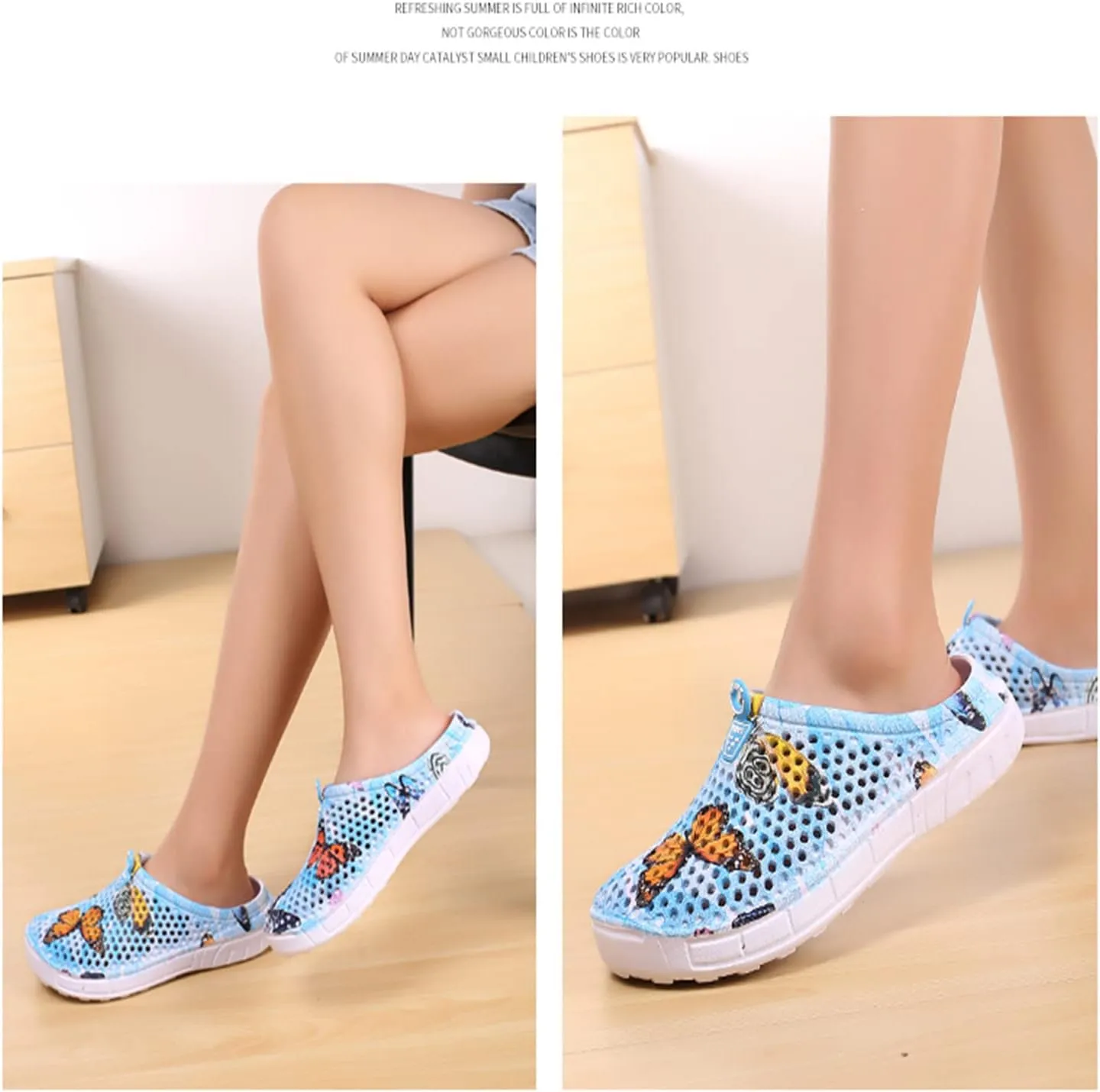 MDPCX Women's Garden Clogs Breathable Shoes Bathing Shoes Beach Shoes Water Shoes Footwear Slippers Walking Shoes Home Travel Shoes