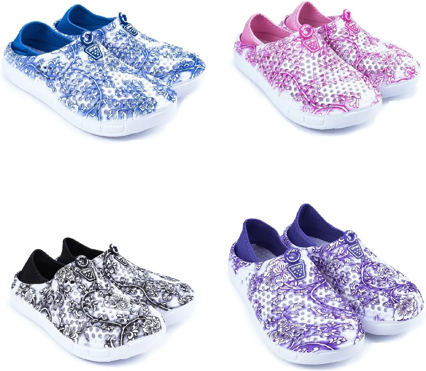 MDPCX Women's Garden Clogs Breathable Shoes Bathing Shoes Beach Shoes Water Shoes Footwear Slippers Walking Shoes Home Travel Shoes