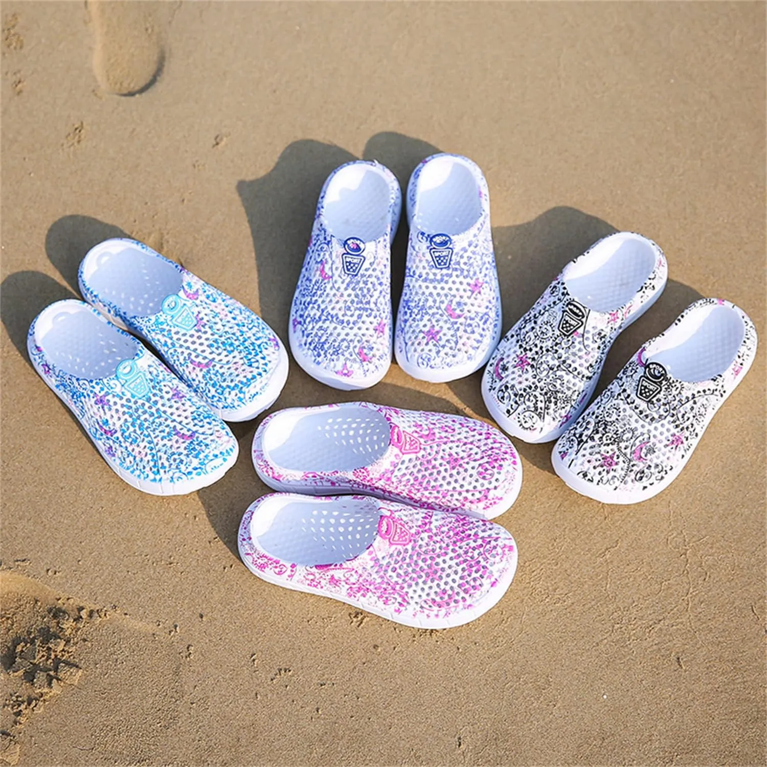 MDPCX Women's Garden Clogs Breathable Shoes Bathing Shoes Beach Shoes Water Shoes Footwear Slippers Walking Shoes Home Travel Shoes
