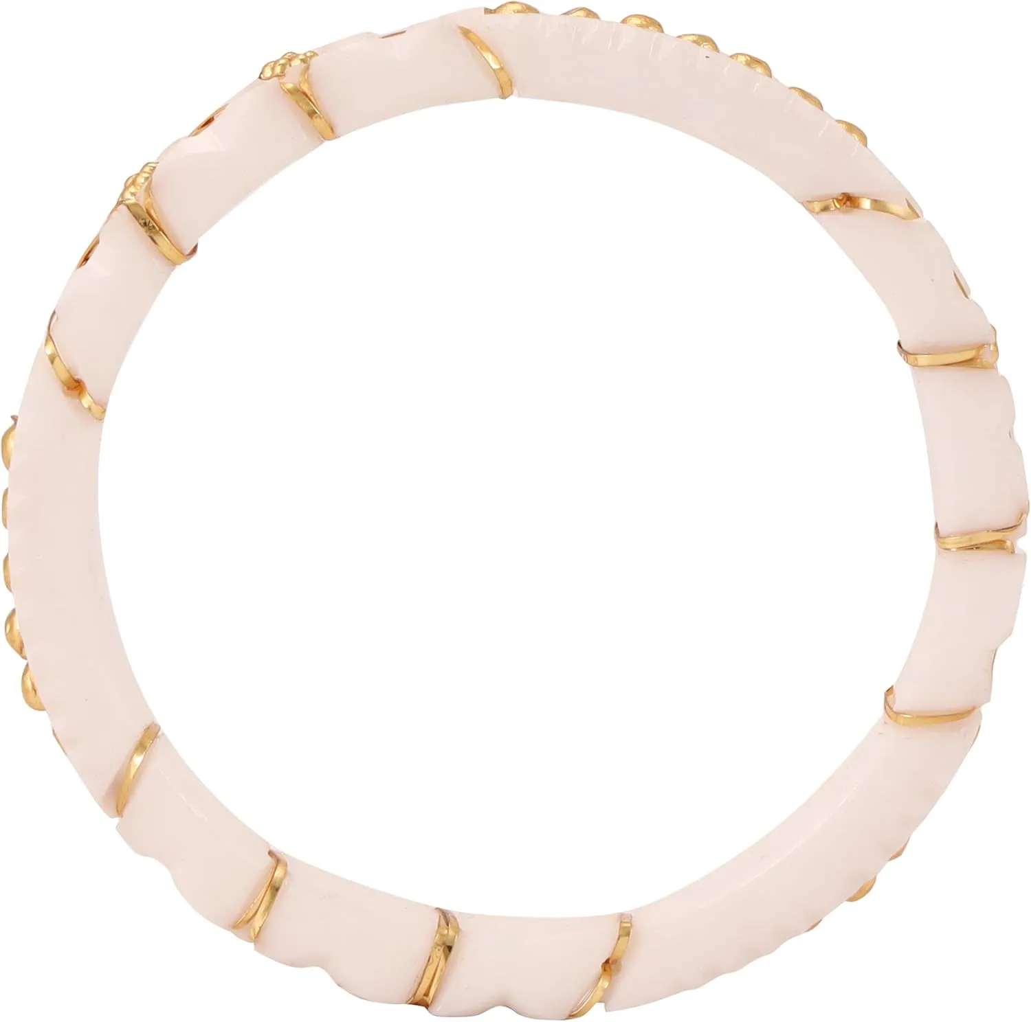 Meenakshi imitation Set of 2 White Handcrafted Gold Plated Shakha Pola Bangles Gift For Her Indian Bollywood Designer Women Jewelry Bangle Bracelets Kangan