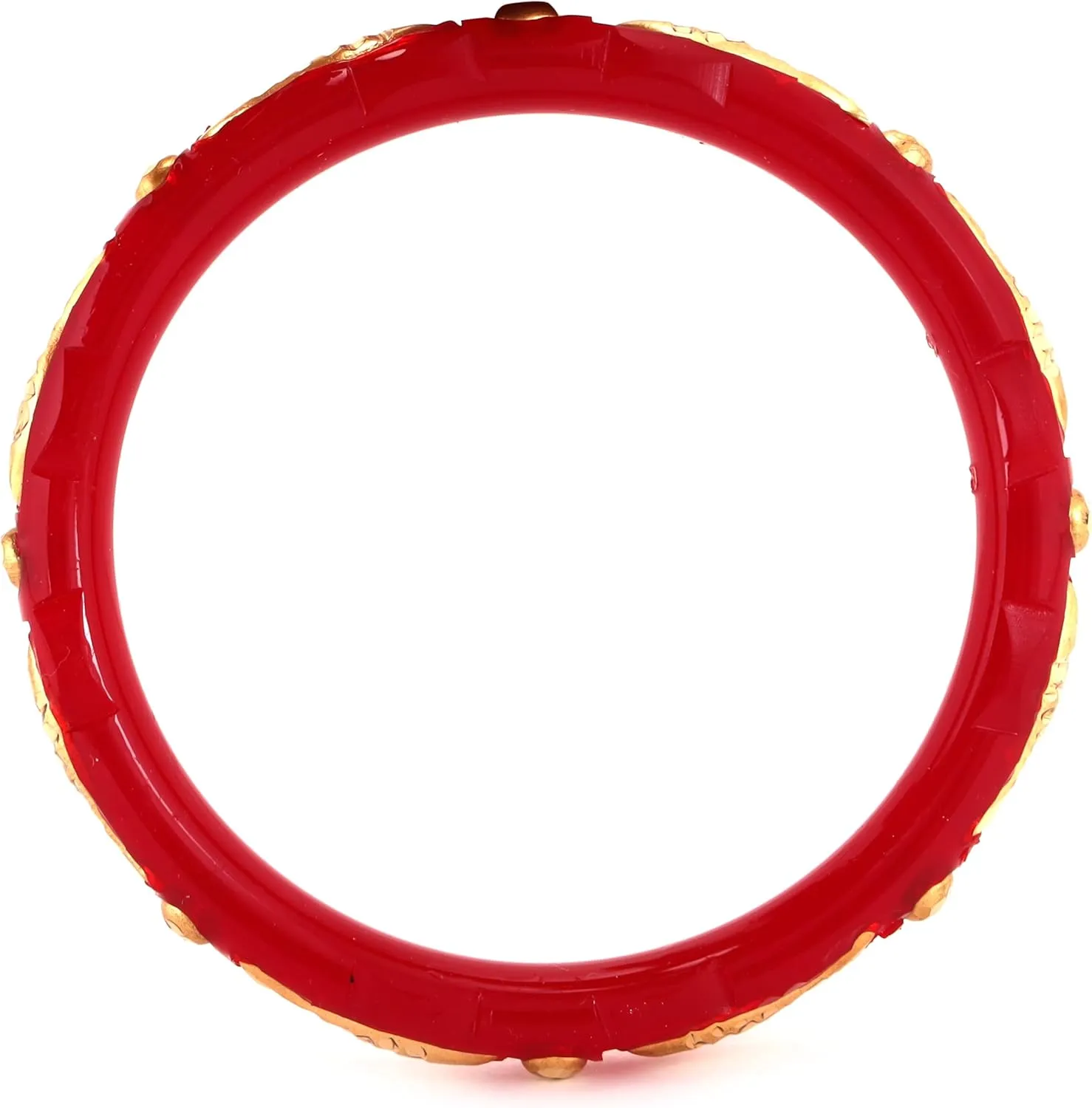 Meenakshi imitation Set of 4 Gold Plated Red Pola Bangles Handmade Gift For Her Indian Bollywood Designer Women Jewelry Bangle Bracelets Kangan