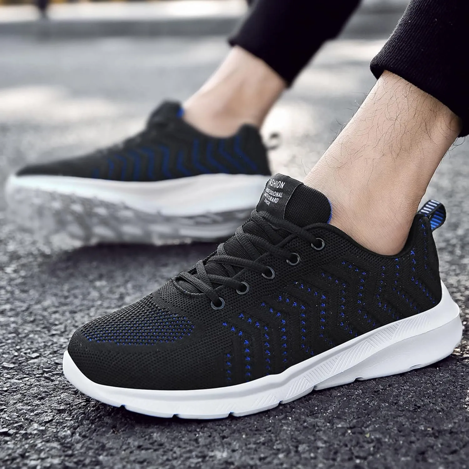 Men's Fashion Sneakers Mens Shoes Running Lightweight Sport Gym Jogging Walking Sneakers Tennis Racquet Sport Shoes Sneaker Lightweight Breathable Mesh Slide Shoe Running Dress