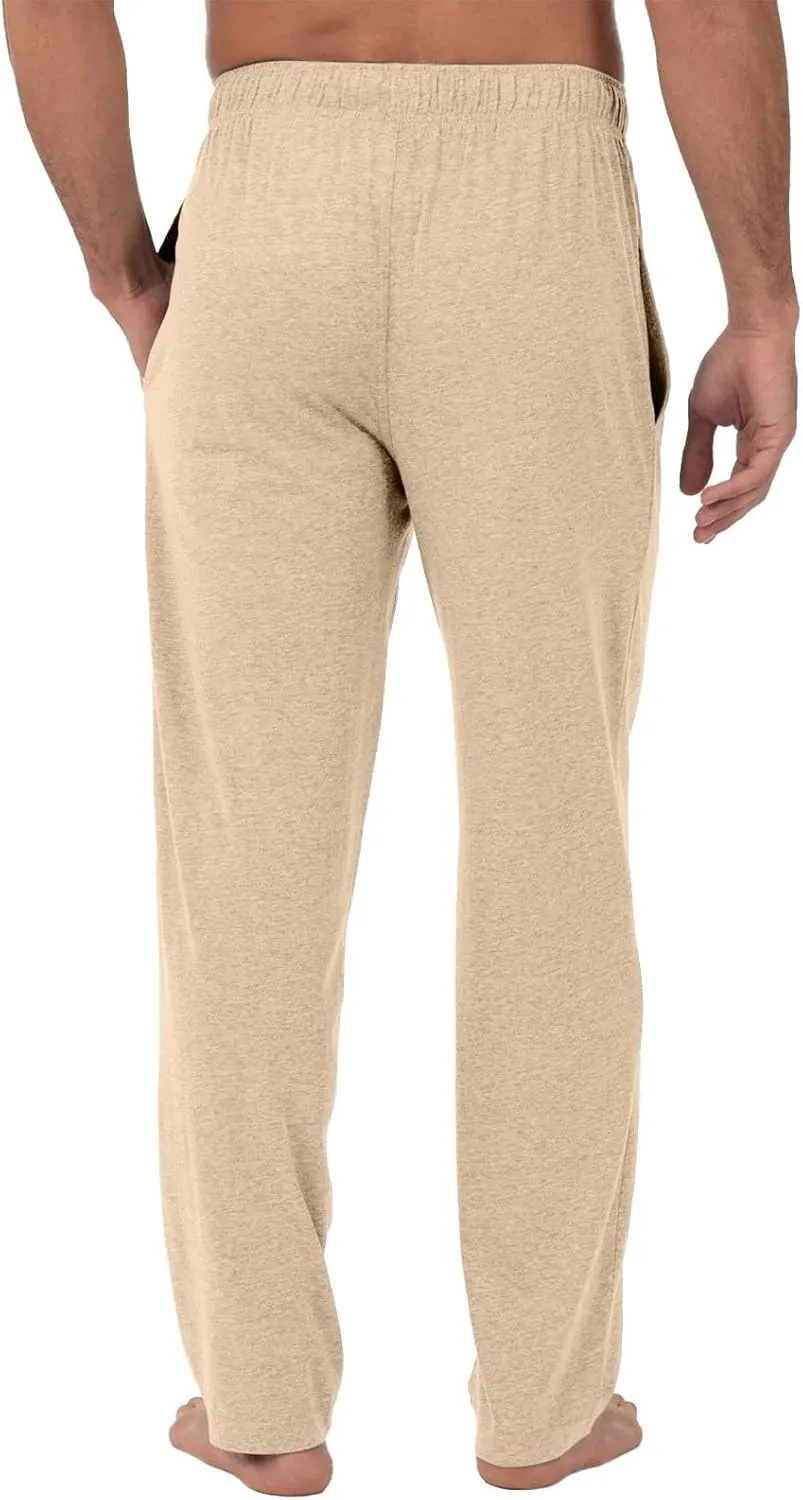 Men's Pajama Pants Solid/Plaid Pajama Pants Sleep Soft Lounge Pants PJ Bottoms Sleepwear Pants with Drawstring Pockets