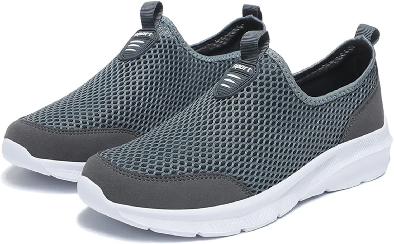 Mens Slip On Running Shoes Casual Breathable Mesh Walking Shoe Lightweight Comfortable Non Slip Sneakers for Men