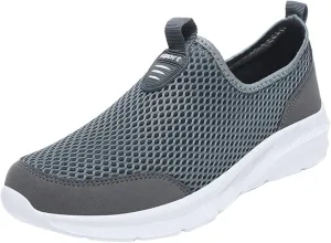 Mens Slip On Running Shoes Casual Breathable Mesh Walking Shoe Lightweight Comfortable Non Slip Sneakers for Men