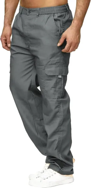 Mens Workout Cargo Sweatpants Ankle Casual Pants Active Pants Autumn Bottom Closed Belt Comfy Classic Cotton Joggers