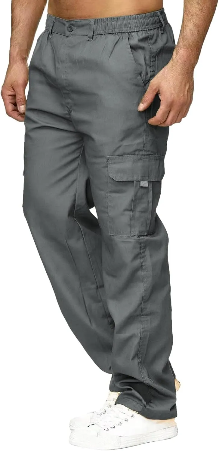 Mens Workout Cargo Sweatpants Ankle Casual Pants Active Pants Autumn Bottom Closed Belt Comfy Classic Cotton Joggers