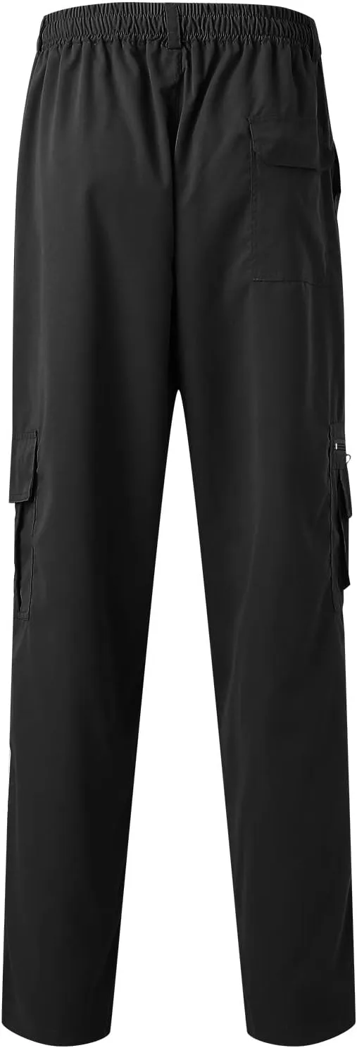 Mens Workout Cargo Sweatpants Joggers Pants Warm Athletic Track Pants with Pockets Men's Graphic Sweatpants Athletic