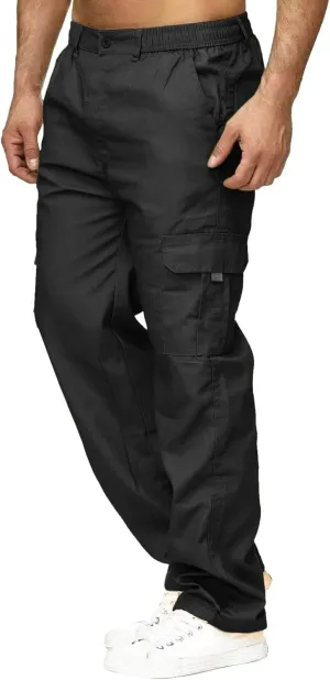 Mens Workout Cargo Sweatpants Joggers Pants Warm Athletic Track Pants with Pockets Men's Graphic Sweatpants Athletic