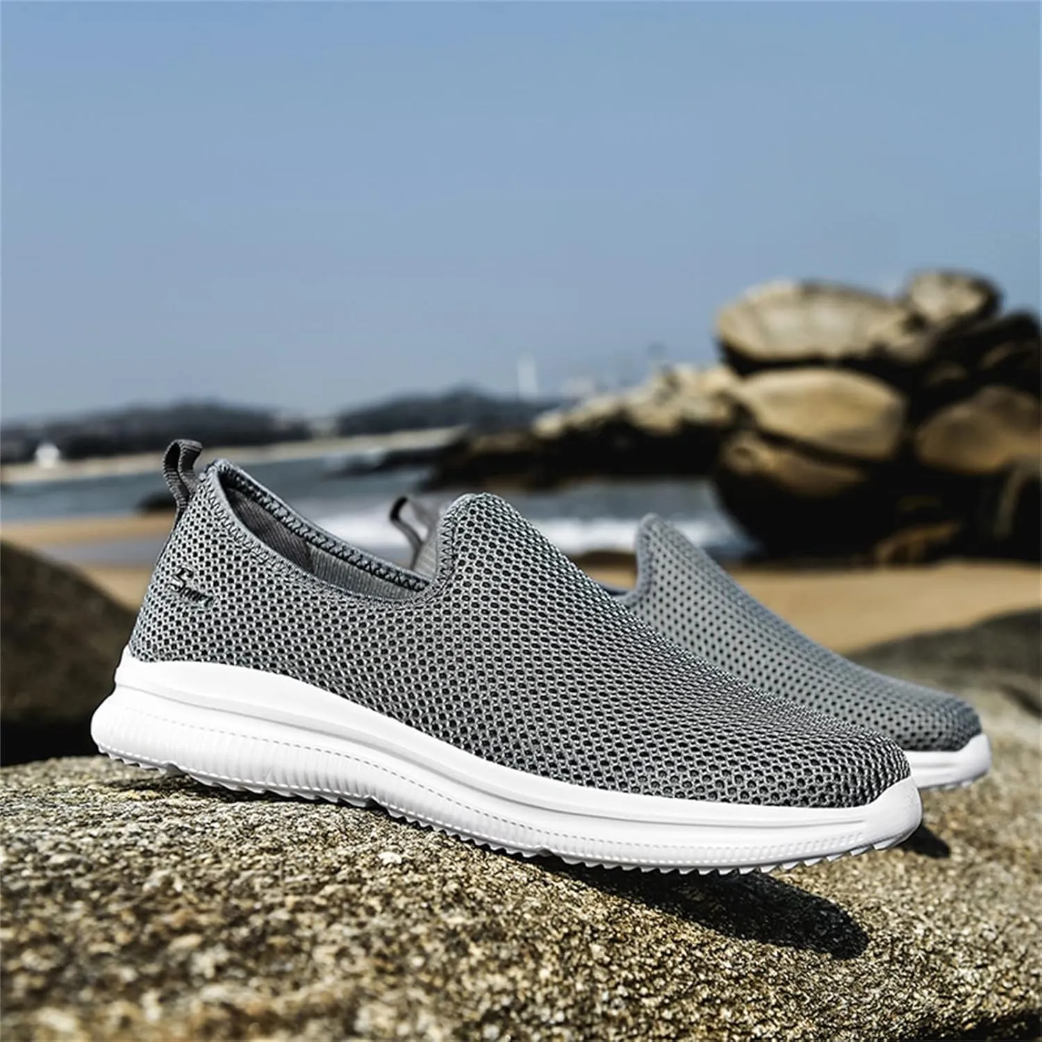 Mesh Slip On Sneaker for Women Comfort Lightweight Breathable Running Shoes Non Slip Casual Sneakers Walking Shoes Women Arch Support