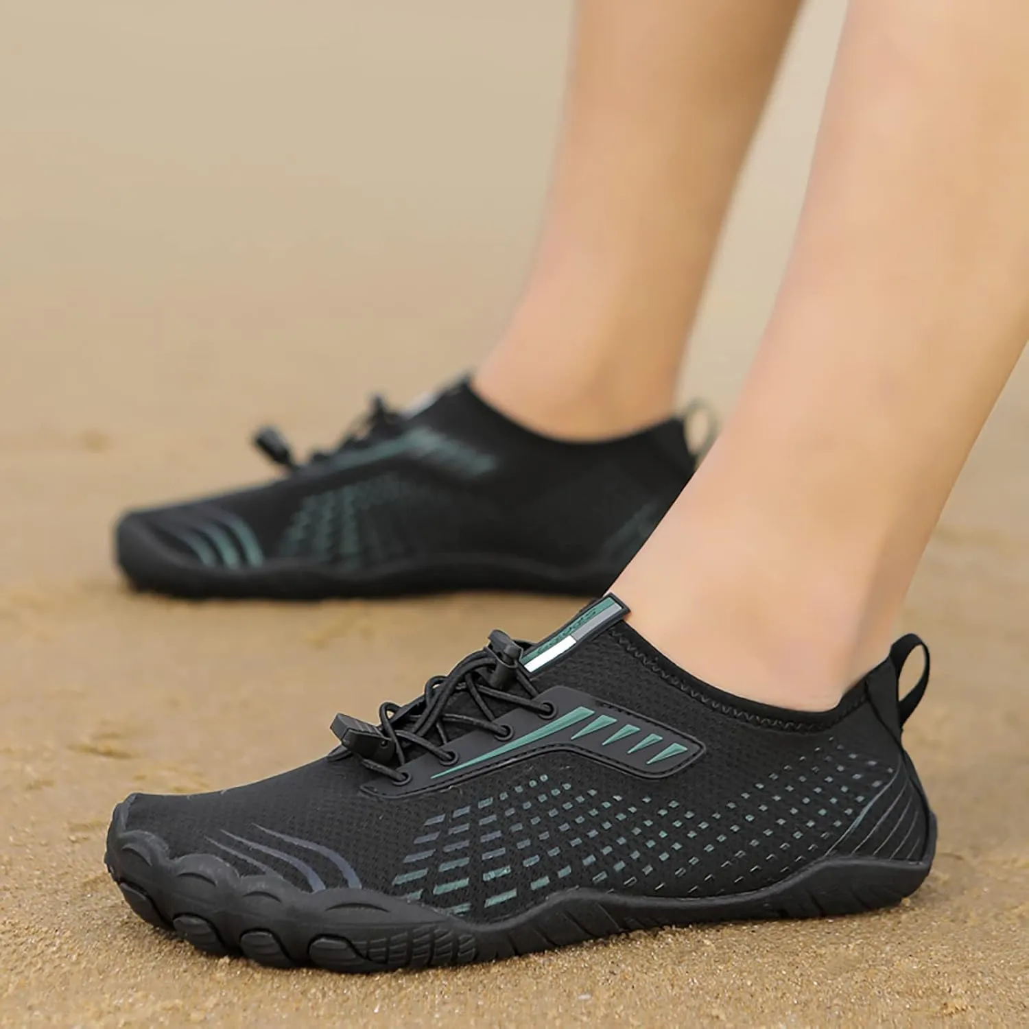 Outdoor Couple Men Mountaineering Casual Sport Shoes Strap Beach Running Breathable Soft Sneaker Socks for Men