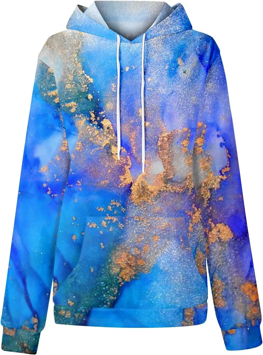 Oversized Hoodies for Women Drawstring Plus Size Graphic Hoodie Loose Fit Drop Shoulder Hooded Sweatshirts w/Pockets