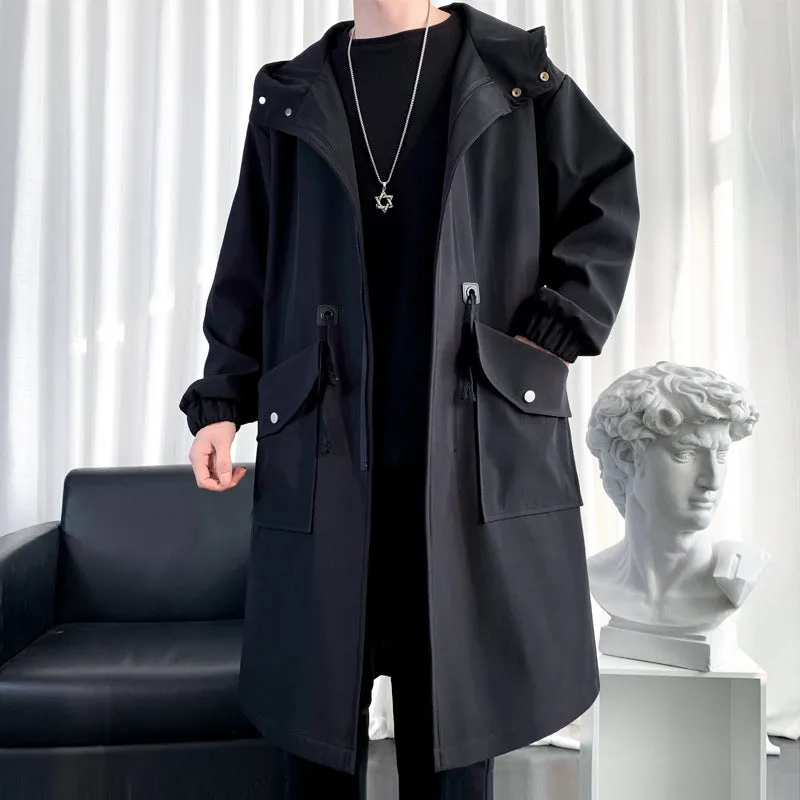 Phil  Herren-Windbreaker mit Kapuze und groen Taschen