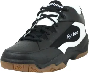 Python Wide (EE) Width Indoor Mid Racquetball (Squash, Indoor Pickleball, Badminton, Volleyball) Shoe (White and Black Colors Available)