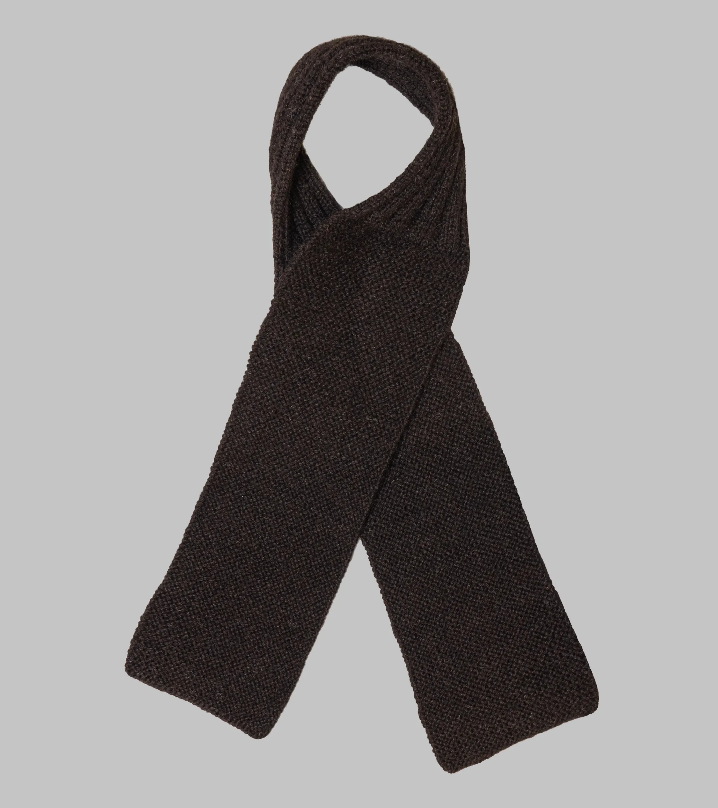 Red Cross Muffler Dark Brown