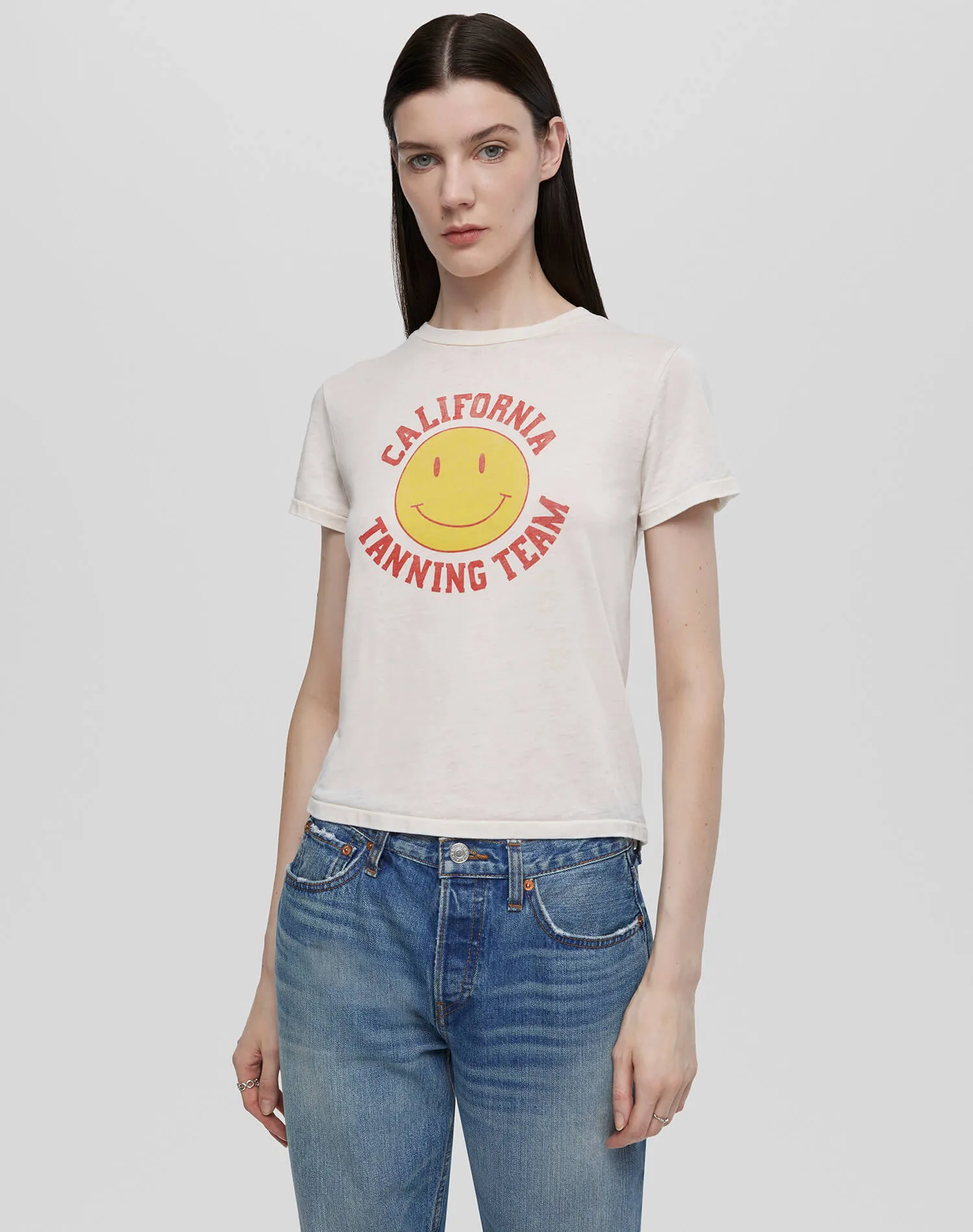 Re/Done Classic Tee Tanning - Antique White