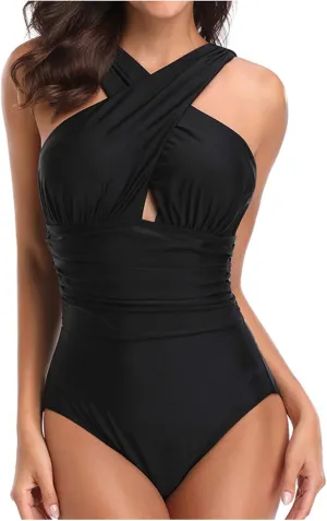 Rvidbe Women's Competitive Athletic 1 Piece Swimsuit Racerback Training Swimwear Bathing Suits Swimsuit Women