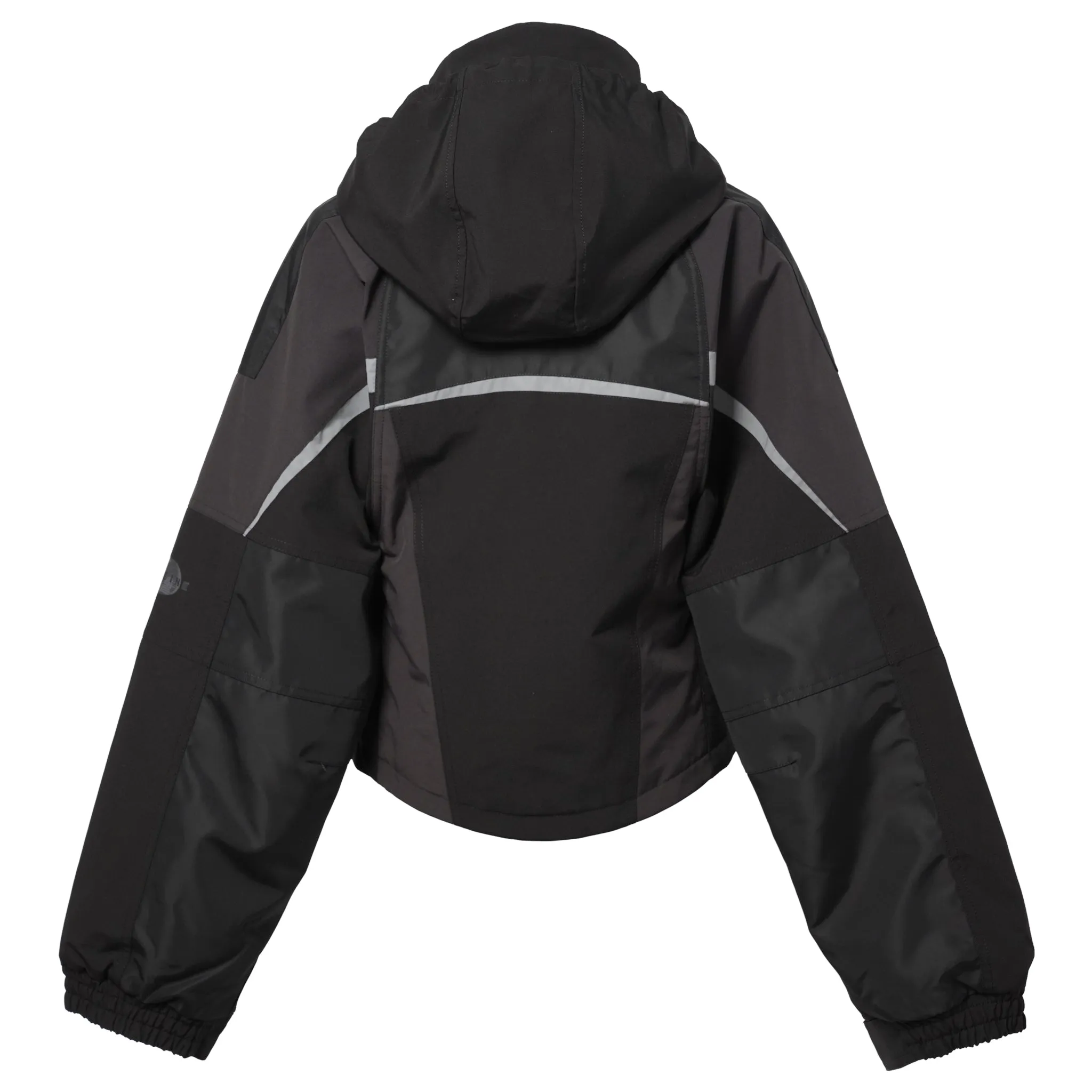 SHRUNKEN SPORTS JACKET / BLACK/GREY