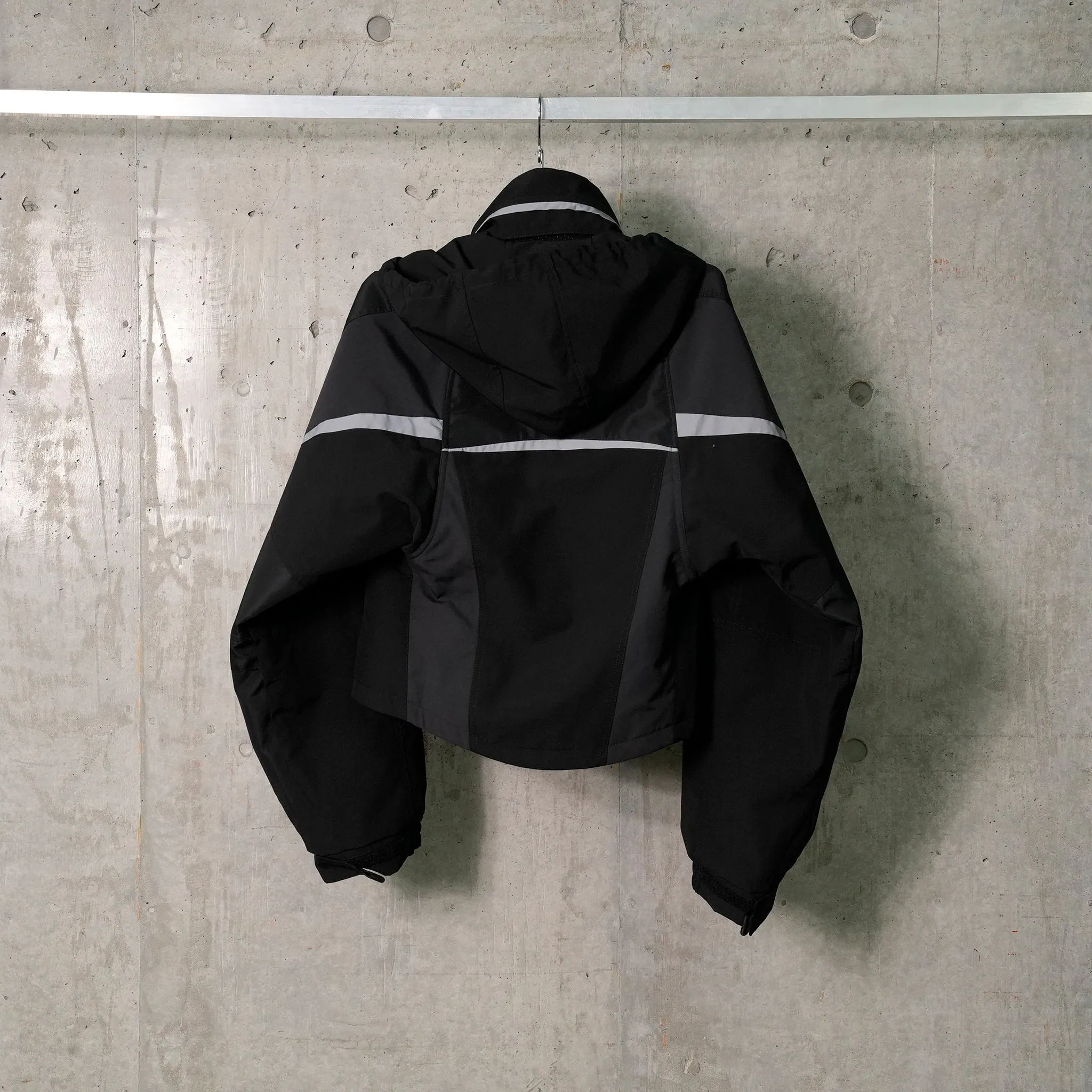 SHRUNKEN SPORTS JACKET / BLACK/GREY