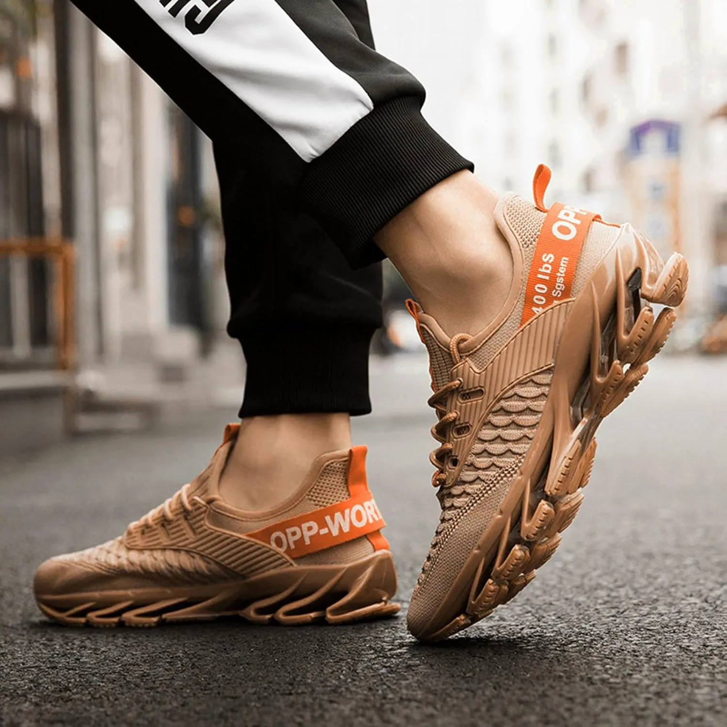 Sneakers Height Boosting Shoes for Men Walking Shoes Comfort Non Slip Breathable Knit Slip On Sneaker Laces for Men