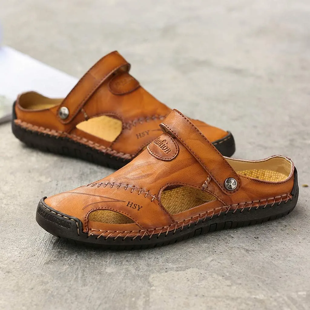 Summer Shoes Leather Breathable Casual Men's Outdoor Sandals Beach Men's sandals Mens Shower Sandals Men's Sandals Men Shoes