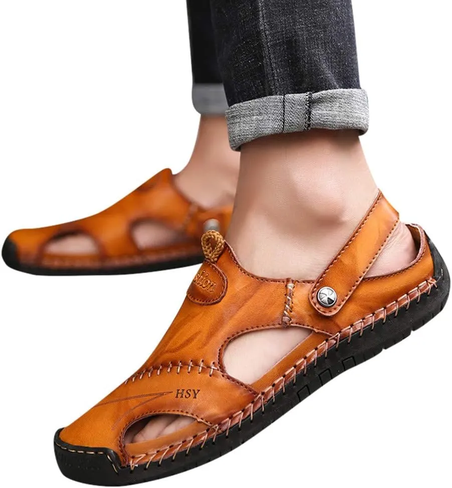 Summer Shoes Leather Breathable Casual Men's Outdoor Sandals Beach Men's sandals Mens Shower Sandals Men's Sandals Men Shoes