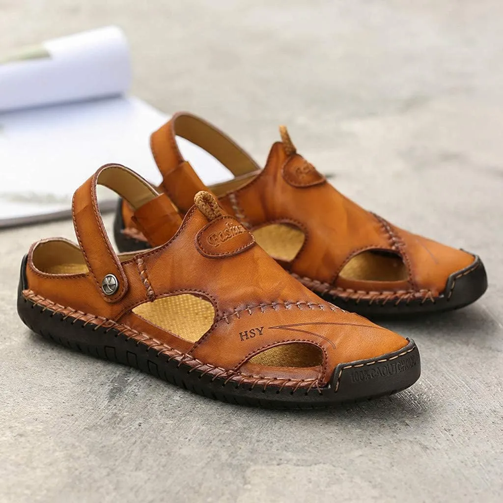 Summer Shoes Leather Breathable Casual Men's Outdoor Sandals Beach Men's sandals Mens Shower Sandals Men's Sandals Men Shoes