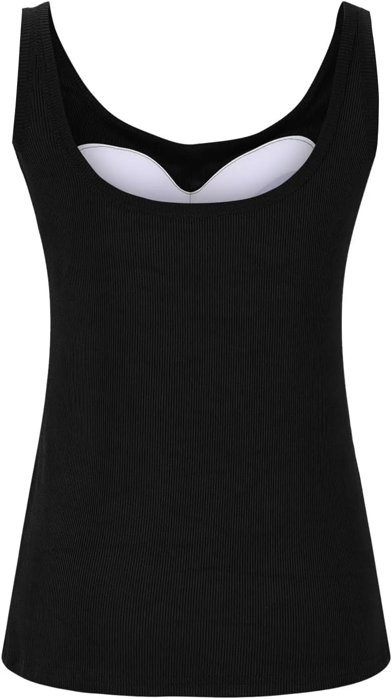 Tank Tops with Built in Bras, Workout Tops Built in Bra, Crop Top with Built in Bra, Tube Top with Built in Bra