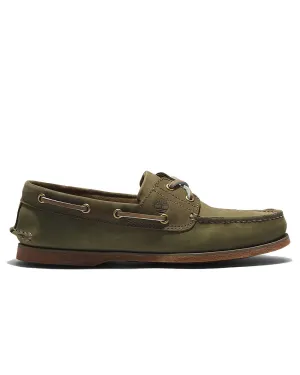 Timberland Classic Boat Shoe (dark green nubuck)
