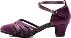 TINRYMX Women Latin Dance Shoes Closed Toe Salsa Tango Performance Party Ballroom Dance Shoes,Model-YCL117/L189