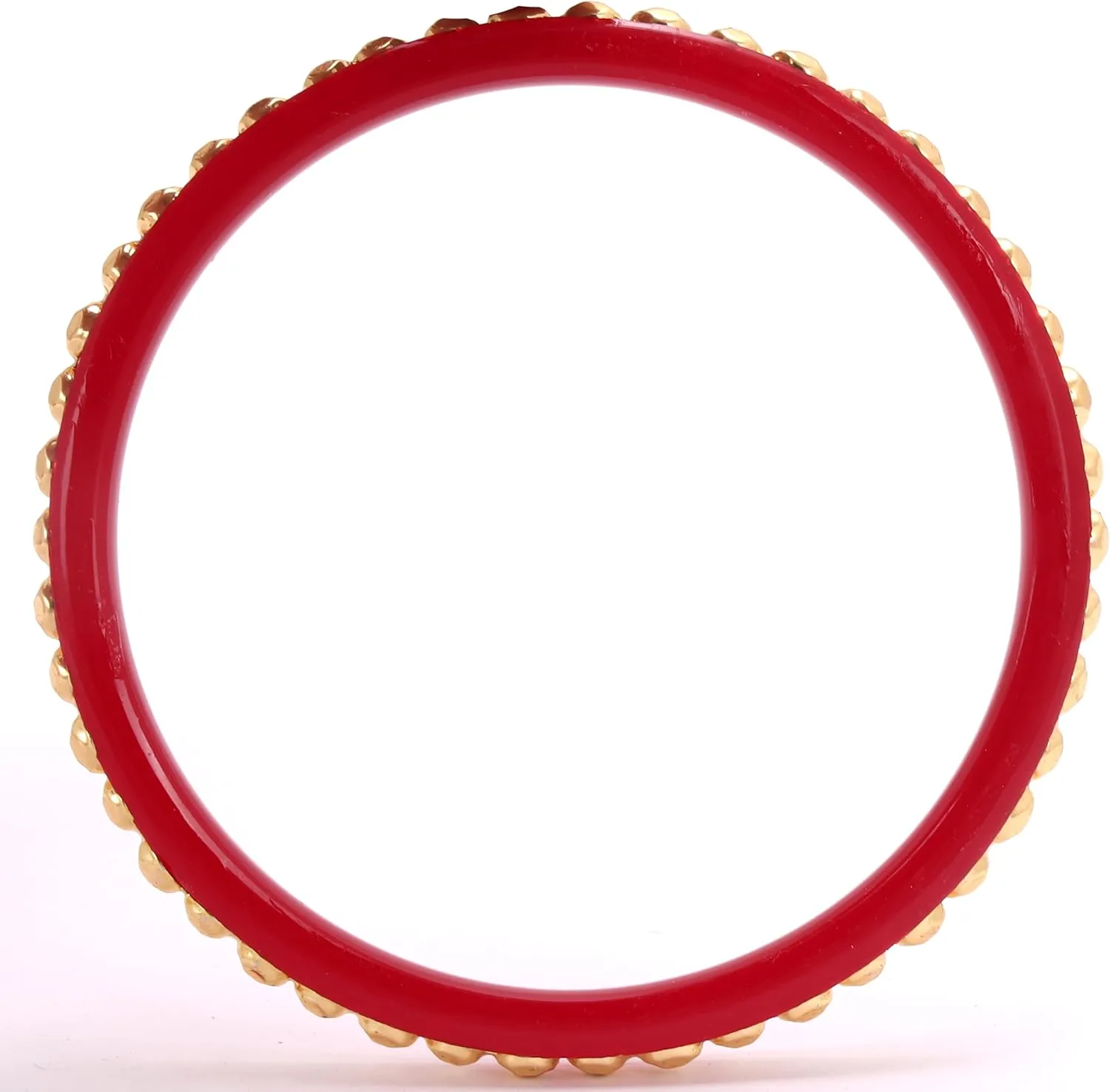 Tollywood Designer Women's Gold Plated Red Matar Pola Bangles Set of 4 Gift For Her Handcrafted Jewelry Indian Bangle Bracelets Kangan