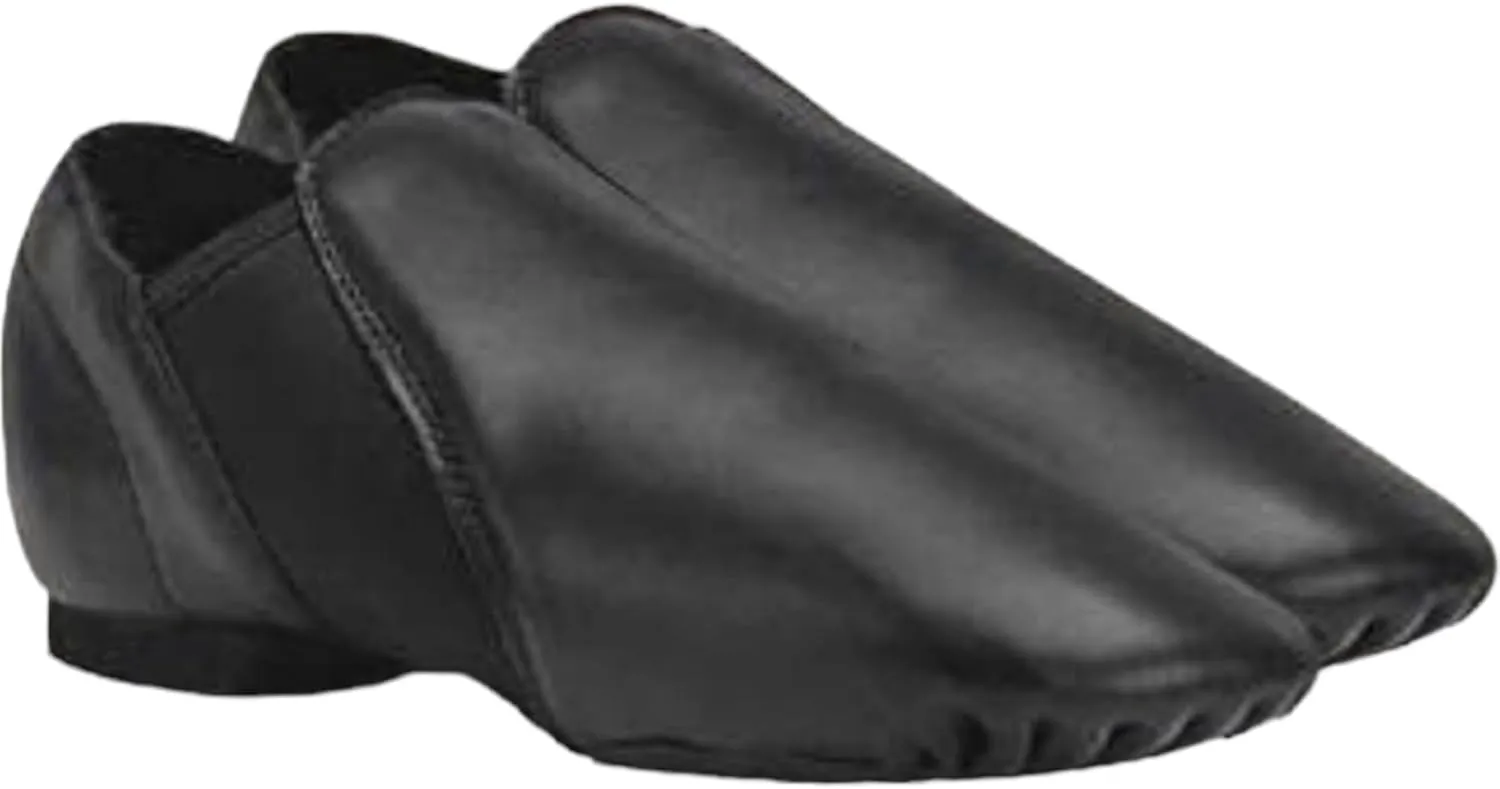 TW Leather Upper Slip on Jazz Shoe for Little Girls.