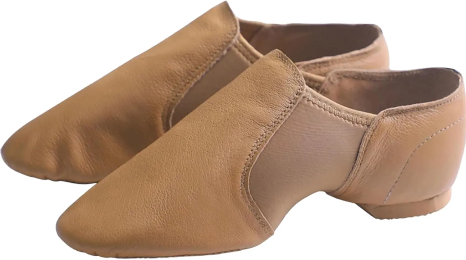 TW Leather Upper Slip on Jazz Shoes for Women