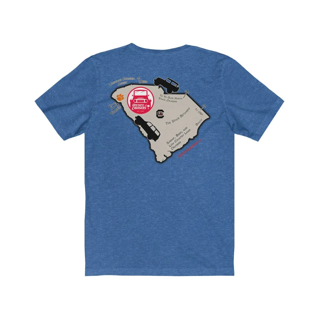 Upstate Cruisers - SC Map Slim Fit Tee - Reefmonkey