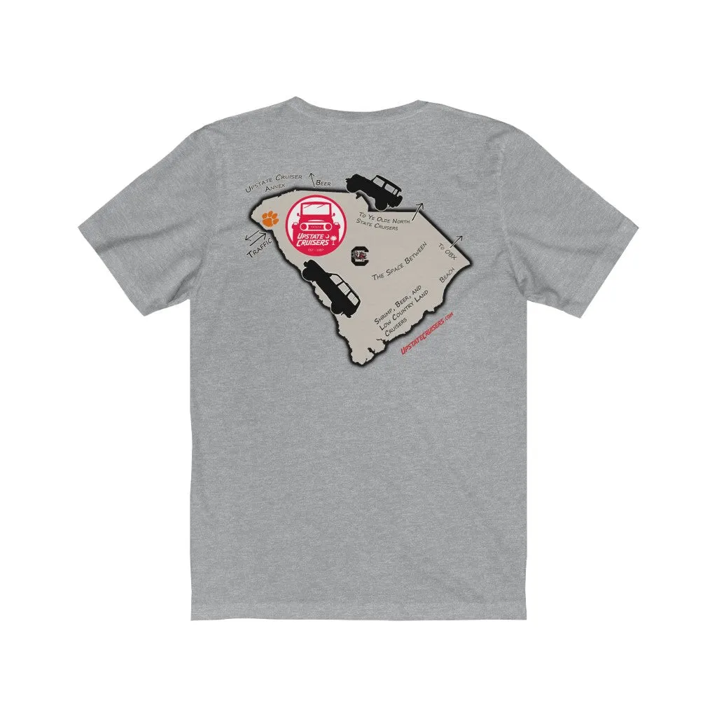 Upstate Cruisers - SC Map Slim Fit Tee - Reefmonkey