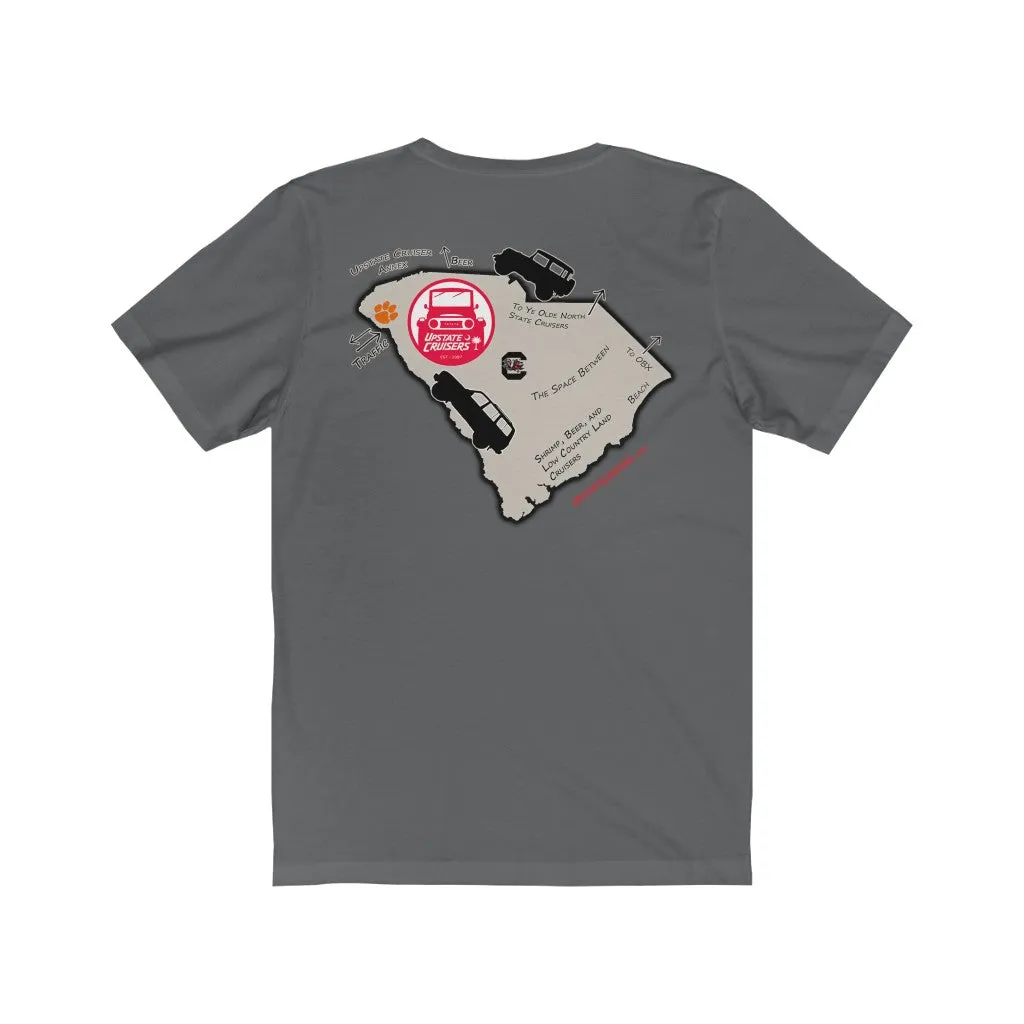 Upstate Cruisers - SC Map Slim Fit Tee - Reefmonkey