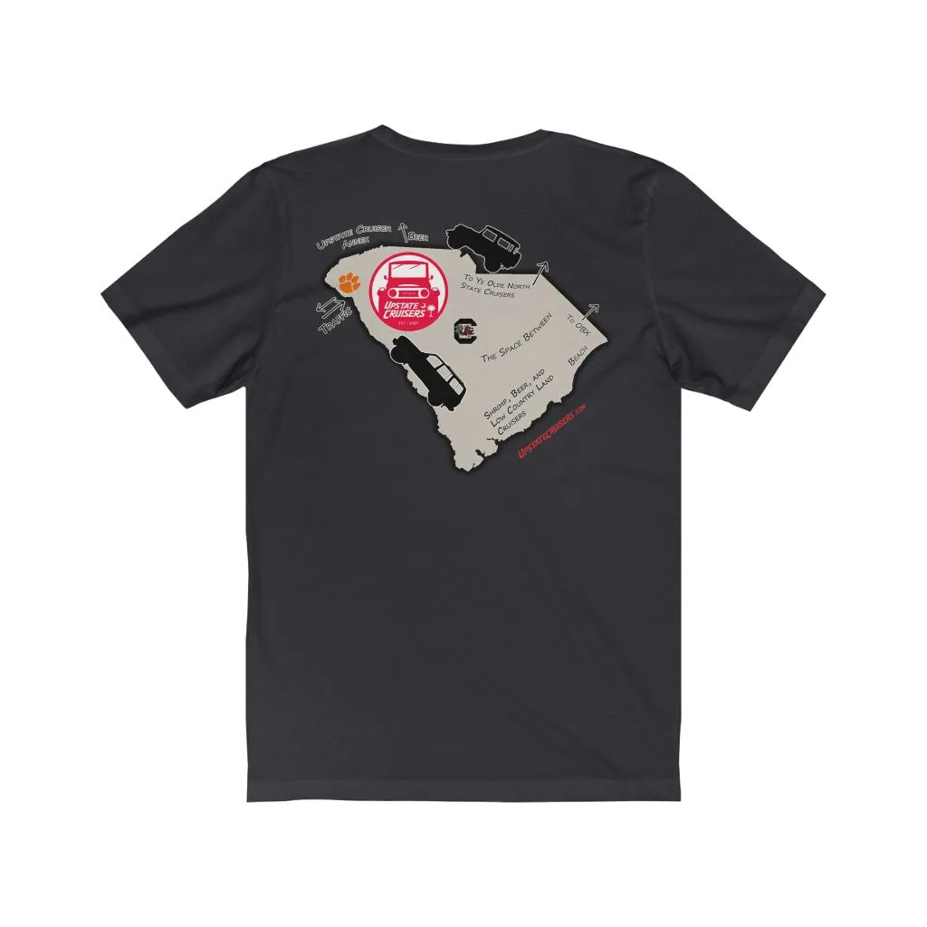 Upstate Cruisers - SC Map Slim Fit Tee - Reefmonkey