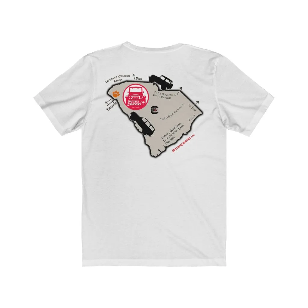 Upstate Cruisers - SC Map Slim Fit Tee - Reefmonkey