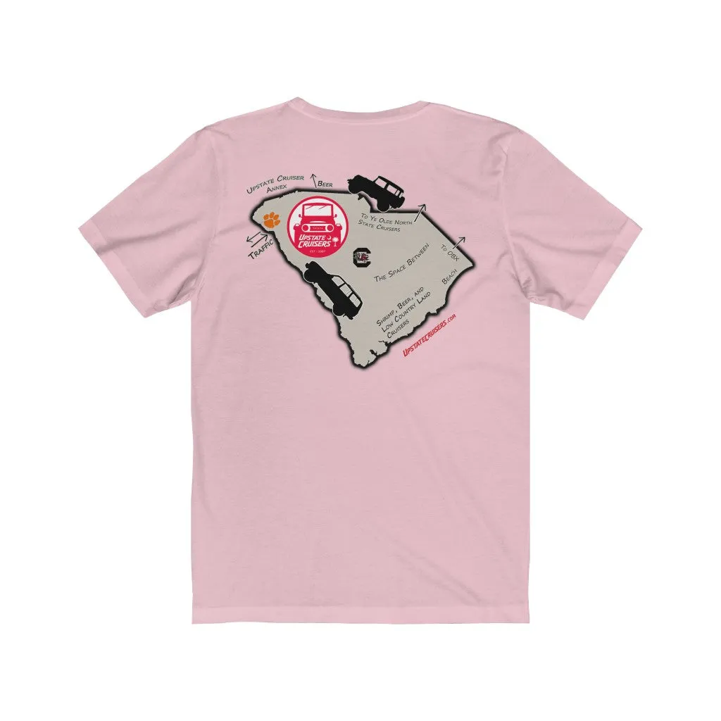 Upstate Cruisers - SC Map Slim Fit Tee - Reefmonkey