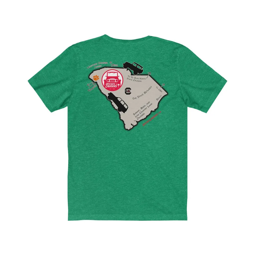 Upstate Cruisers - SC Map Slim Fit Tee - Reefmonkey