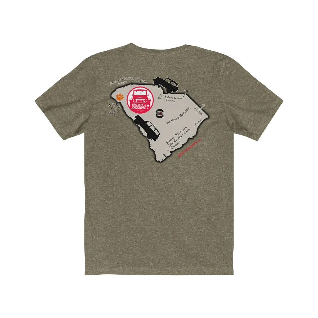 Upstate Cruisers - SC Map Slim Fit Tee - Reefmonkey