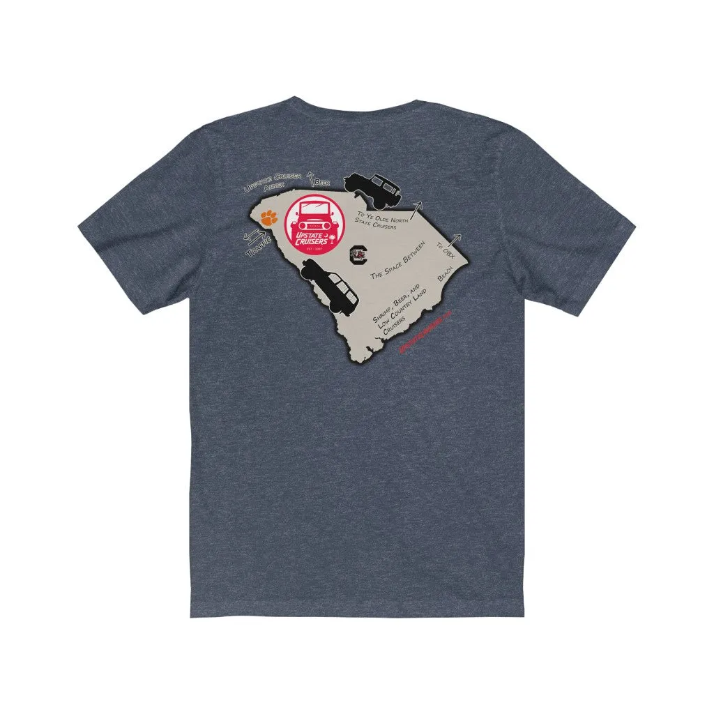 Upstate Cruisers - SC Map Slim Fit Tee - Reefmonkey