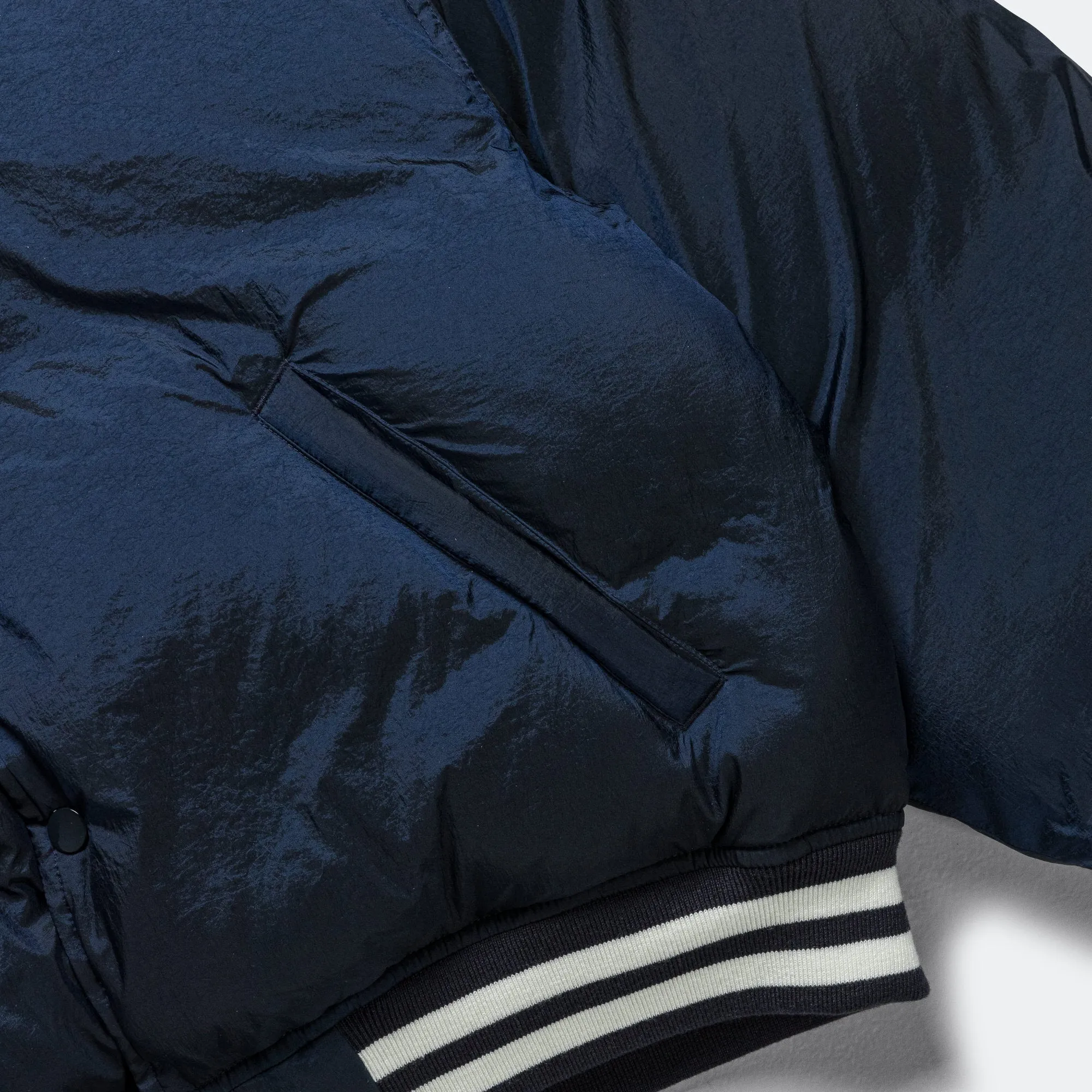 Varsity Down Jacket - Navy