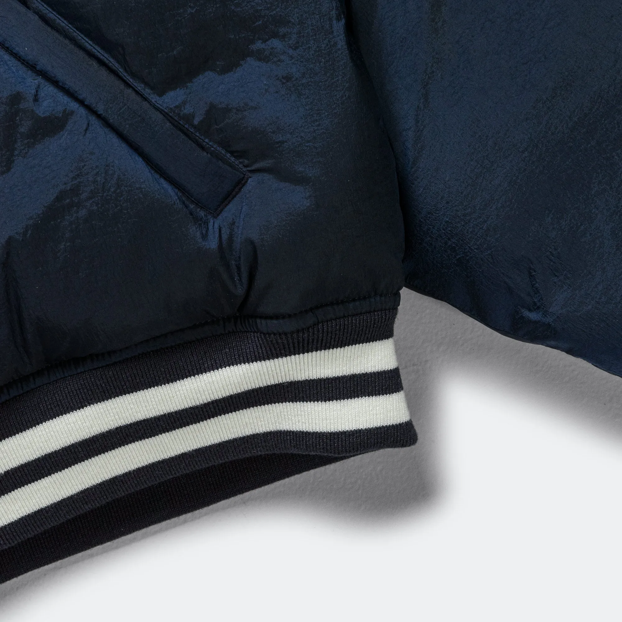 Varsity Down Jacket - Navy