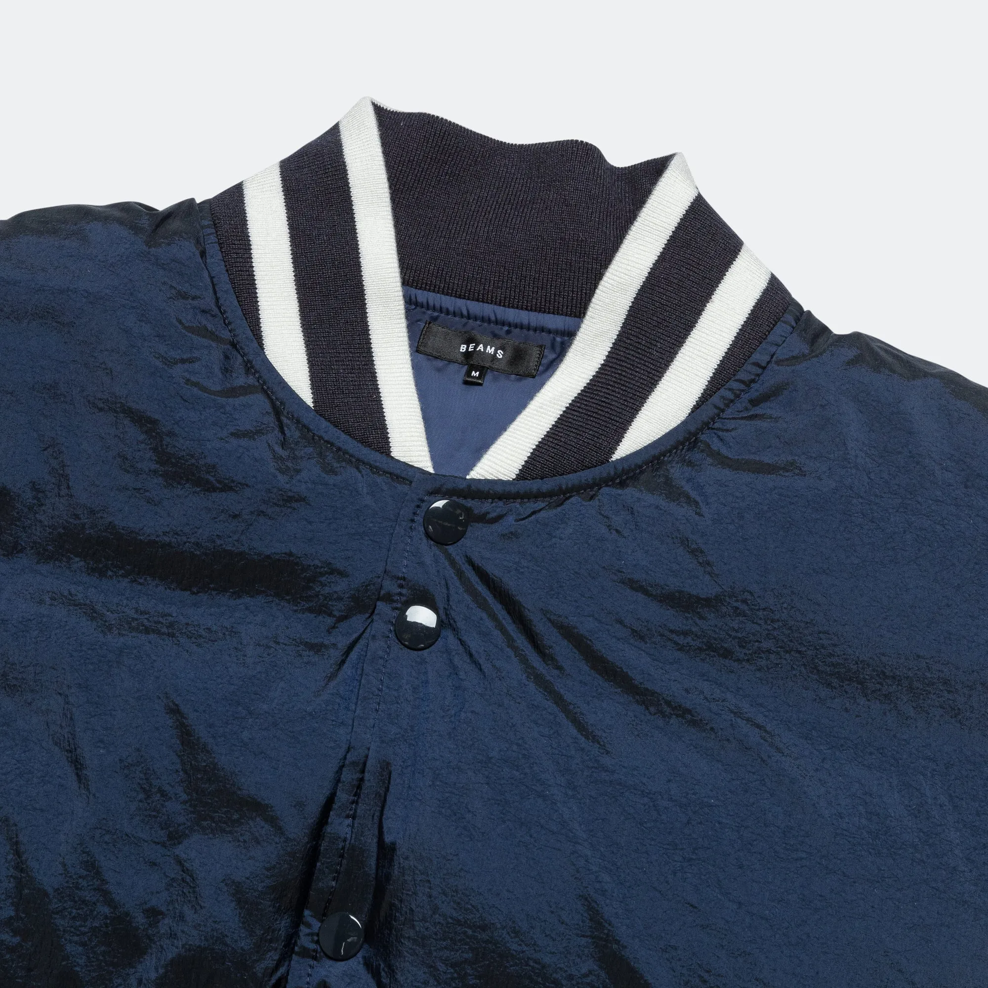 Varsity Down Jacket - Navy
