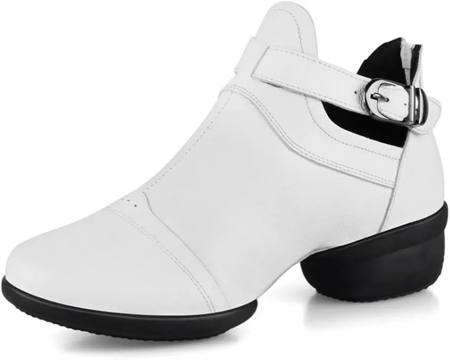 VEACAM Walking Dance Shoes for Women, Slip on Shoes Arch Support Jazz Shoes Lightweight Split Sole Beginner Ballroom Dancing Sneakers