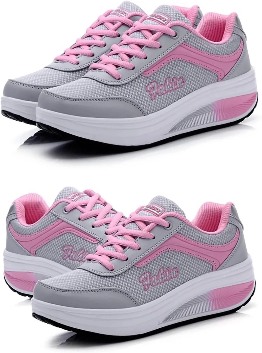 Walking Shoes Women Soft Comfy Running Shoe Fashion Lace up Sneakers Casual Lightweight Tennis Sneaker