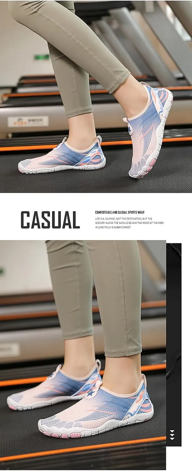 Water Shoes for Women Men Trail Running Healthy & Non-Slip Barefoot Shoes Aqua Swim Beach Shoes Breathable Quick Dry Lightweight Shoes Outdoor Sport Hiking Walking Shoes